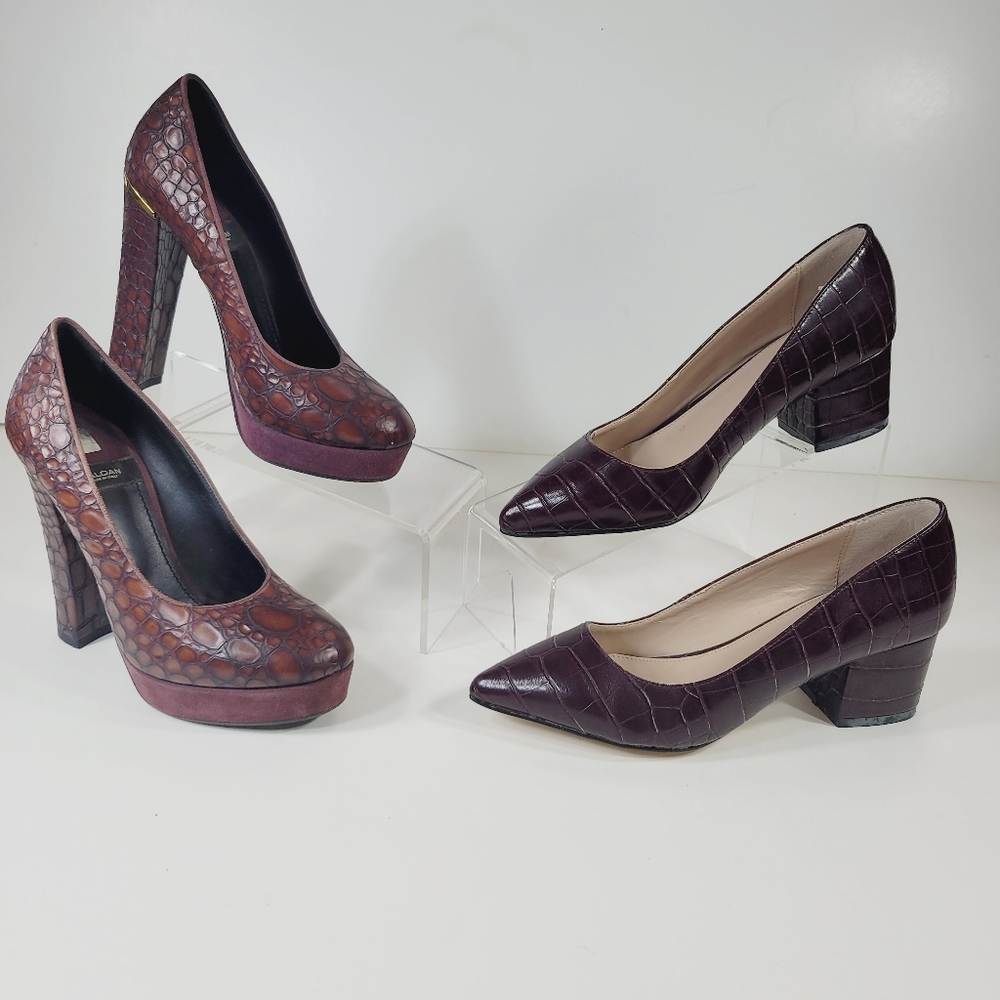 Carvela Kurt Geiger Baldan Women Crocodile Pattern Heels Size 37